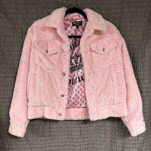 Juicy Couture pink fluffy jacket